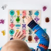 Children's hand-grabbed board jigsaw puzzle, 1-year-old, 2-baby, boy, girl, infant shape matching, enlightenment early education cognitive toy details Picture